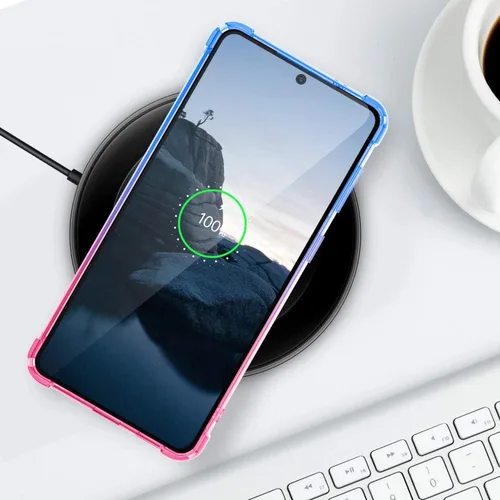 Miniatura 7 de Funda para Galaxy S21 Plus - Funda protectora delgada transparente con degradado para Samsung Galaxy S21 Plus de 6.7 pulgadas 2021 (rosa azul)