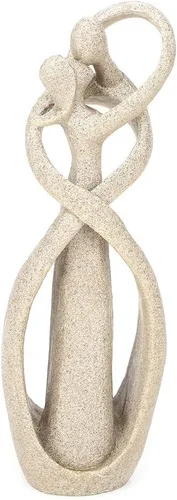 Miniatura 4 de Estatua de arenisca, hecha a mano de arenisca beso, amantes, pareja, estatua, escultura, escultura, arte, decoración artesanal
