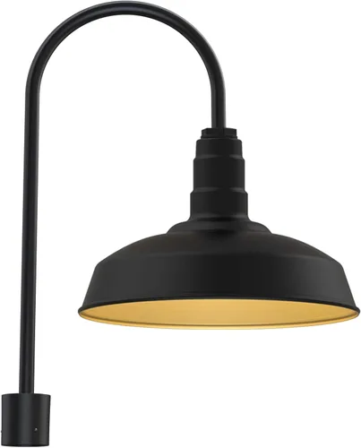 Miniatura 59 de Steel Lighting Co. Gardena - Luz de granero Montaje en pared al aire libre Cúpula de 16 pulgadas Cuello de cisne de 16 pulgadas Luz