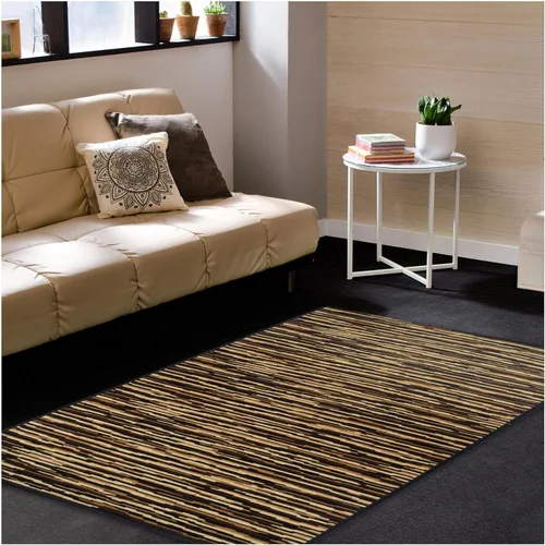 Miniatura 11 de Superior Alfombra de área de 2 x 3 pies y 0.394 in de altura con respaldo de yute, tejida a la moda y asequible colección Abner, color negro