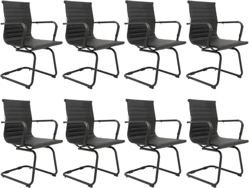 Miniatura 17 de Okeysen Juego de 2 sillas de sala de conferencias, paquete de 2 sillas modernas de oficina para sala de espera, sillas de recepción con respaldo