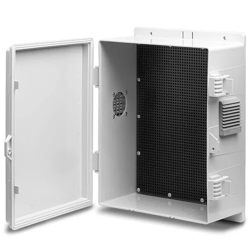 Miniatura 23 de Namunanee - Caja de conexiones eléctricas para exterior, recinto resistente al agua de ABS con panel de montaje interno y tapa con bisagras, 9.2" H