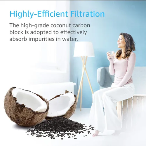 Miniatura 7 de AQUA CREST GXRLQR - Filtro de agua en línea para debajo del fregadero, repuesto para filtro de agua GE SmartWater Twist and Lock GXRLQR, certificado