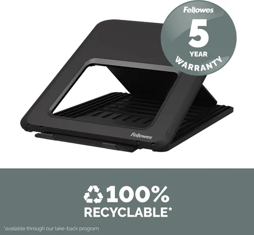 Miniatura 7 de Fellowes Breyta - Soporte para laptop para el hogar y la oficina, 12 ajustes de altura, tamaño de monitor de 15 pulgadas, color negro