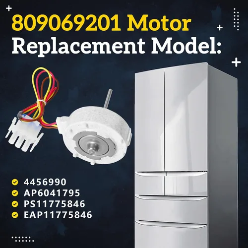 Miniatura 2 de Actualizado 809069201 809069206 Motor de ventilador de evaporador de refrigerador Compatible con Frigidaire, Kenmore, Electrolux, Reemplaza