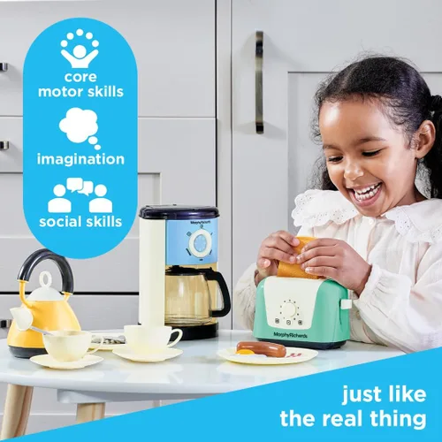 Miniatura 3 de Casdon Morphy Richards Toys - Juego completo de cocina - Juego de electrodomésticos de juguete para niños con tostadora, cafetera, tetera, comida