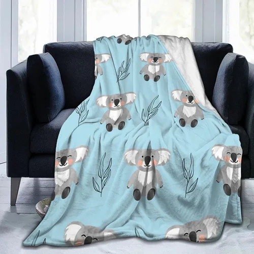 Miniatura 38 de Manta de franela de viaje, linda manta de diseño de animales perezosos de granja y cachorros Rottweiler para una mejor relajación, manta de aire
