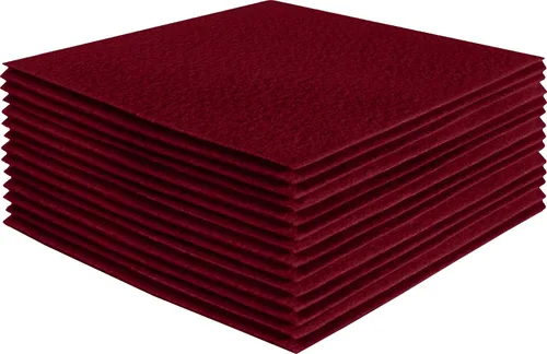 Miniatura 102 de FabricLA Hojas de fieltro acrílico para manualidades, cuadrados de fieltro precortados suaves de 4 x 4 pulgadas (3.9 in x 3.9 in), utiliza hojas