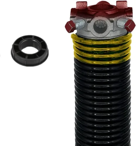 Miniatura 18 de Alcan Muelle de torsión para puerta de garaje (alambre de 0.225 pulgadas x 2 pulgadas de profundidad x 27 pulgadas de largo) con buje de nailon de 1