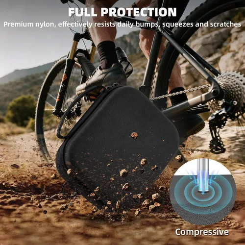 Miniatura 6 de BRDRC Funda de transporte para Insta360 GO Ultra, bolsa de almacenamiento de viaje de nailon portátil, funda protectora rígida con correa