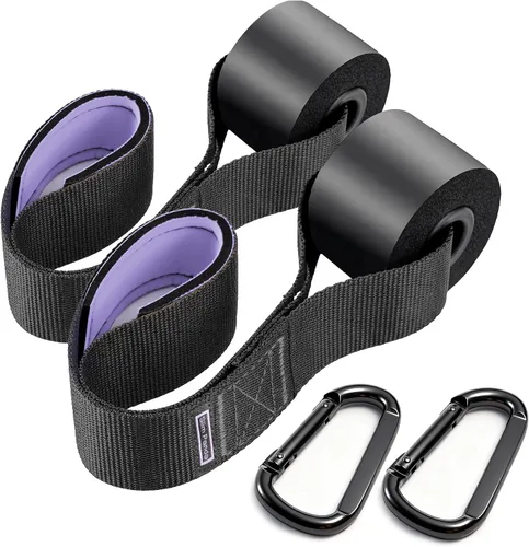 Miniatura 9 de Slim Panda Anclaje de puerta para bandas de resistencia, anclaje de puerta de banda de resistencia resistente para entrenamiento en casa, terapia