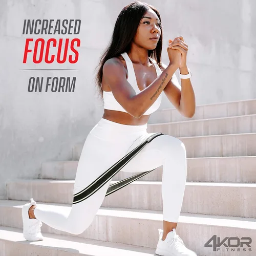 Miniatura 6 de 4KOR Fitness Juego de bandas de resistencia, perfecto para crossfit, yoga, terapia física y construcción de glúteos