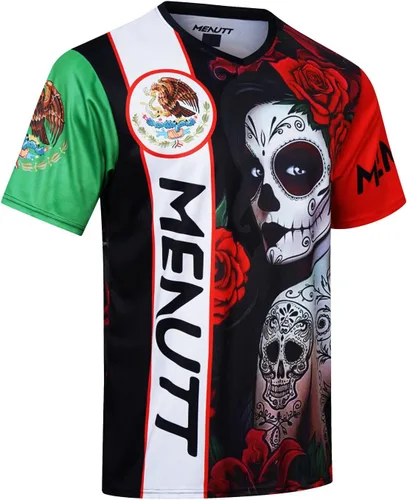 Miniatura 2 de MENUTT Camiseta de ciclismo de montaña para hombre, para motocross, México, MTB Downhill, camisetas para deportes de Rding