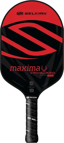 Miniatura 34 de Selkirk Sport Vanguard - Paleta híbrida de pickleball de fibra de carbono con núcleo de polipropileno X5, raquetas de pickleball 1.0 Rojo