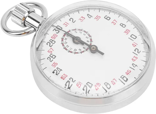 Miniatura 7 de CHICIRIS Cronómetro de metal duradero con pantalla de dial grande, temporizador de carrera portátil para entrenamiento deportivo, ideal