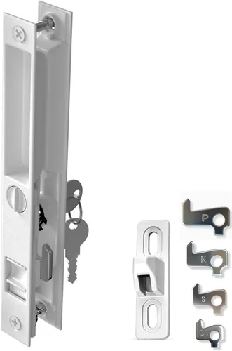 Miniatura 14 de Juego de manijas para puerta de vidrio deslizante, 6-5/8", negro - Reemplazo de manija de puerta de patio Gruesa para ambas puertas correderas
