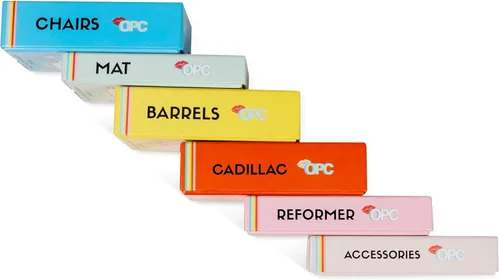 Miniatura 8 de Tarjetas de flash de accesorios de Pilates, juego de mazo de 79 tarjetas ilustradas para todos los niveles, guía de entrenamientos de fitness