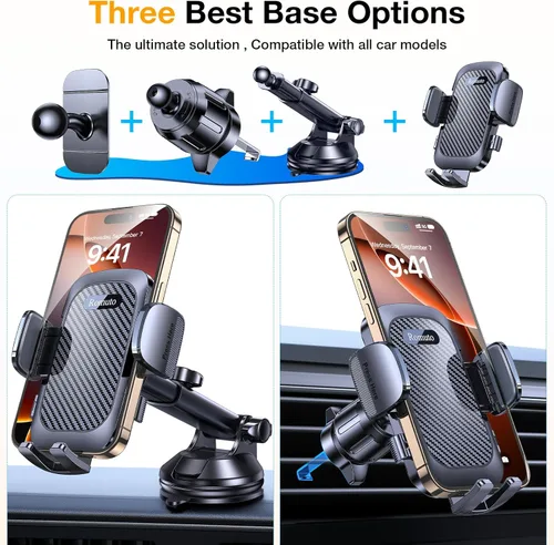 Miniatura 2 de Phone Holders for Your Car Phone Holder Mount【Super Suction】Cell Phone Mount for Car Accessories for Women Men Windshield/Vent/Dash Truck Stand