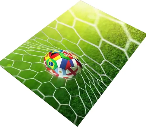 Miniatura 14 de Alfombra de campo de fútbol infantil de 2.6 x 4 pies para dormitorio de niños, alfombra de campo de fútbol verde antideslizante, alfombra