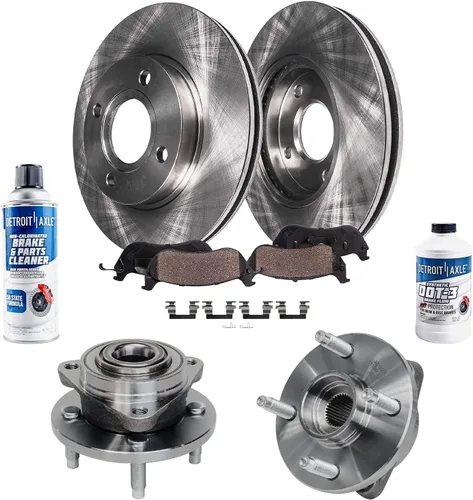 Miniatura 104 de Detroit Axle - Rotores de freno para Chrysler 200 2015 2016 2017, Rotores de freno de disco de reemplazo: 12.01" pulgadas delantero y 10.95