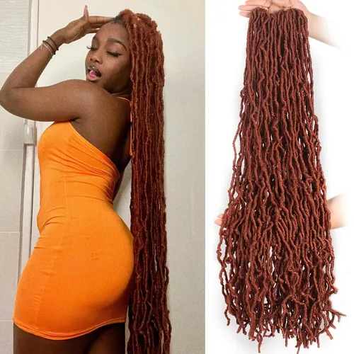 Miniatura 18 de ZRQ Extensiones de cabello sintético de ganchillo de 36 pulgadas, 3 paquetes, color negro natural, preenlazadas, largas, de diosa, sintéticas, 1b#