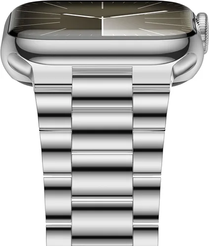 Miniatura 19 de iiteeology Correa ligera de acero inoxidable diseñada para Apple Watch Series 1-11, 42mm, 41mm, 40mm, 38mm, SE2 y SE3, reemplazo de correas iWatch