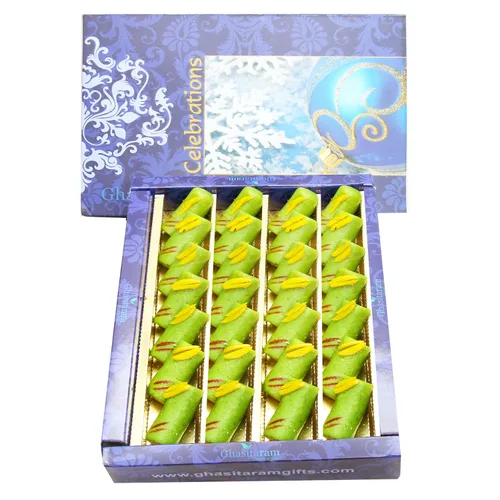 Miniatura 6 de Ghasitaram Gifts Dulces - KAJU Pista ROLL (200 GMS)