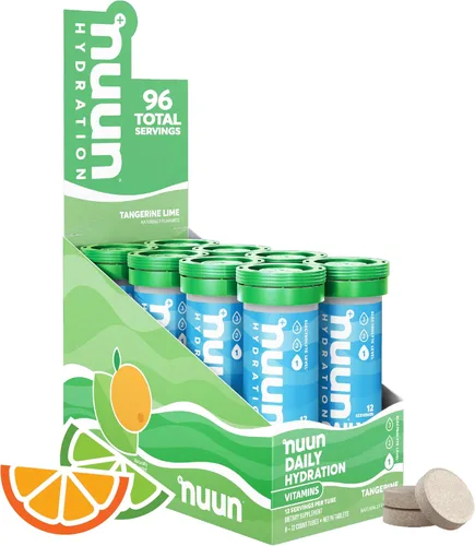Nuun Vitaminas Comprimidos de Electrolitos con Vitamina D, C, E, A y B6, Ácido Fólico, Magnesio y 4 Otros Electrolitos Esenciales, Sin Gluten y