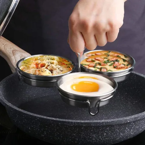 Miniatura 2 de Cabilock Molde de acero inoxidable con cepillo de pastelería para sándwiches de desayuno