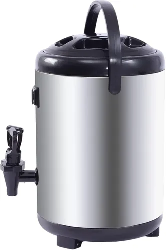 Miniatura 7 de Dispensador de bebidas aislado de acero inoxidable, dispensador térmico aislado de bebidas frías y calientes con grifo para té caliente, café, leche