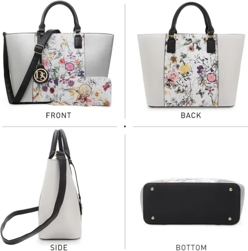 Miniatura 33 de Dasein Satchel Purse Handbag for Women Large Shoulder Work Tote Bag With Matching Wallet