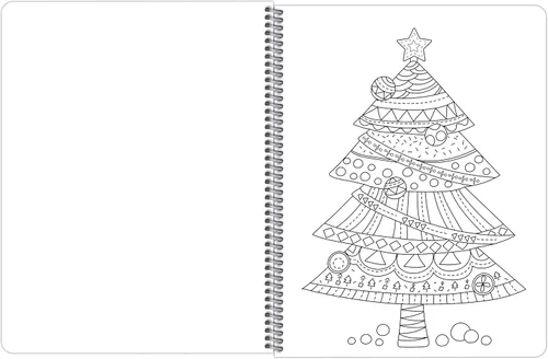 Miniatura 7 de Libro para colorear de Navidad para adultos (encuadernado lateralmente)