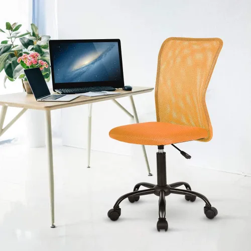Miniatura 10 de Silla de oficina ergonómica de escritorio, silla ejecutiva con respaldo de malla, giratoria para juegos, silla moderna y ajustable de altura