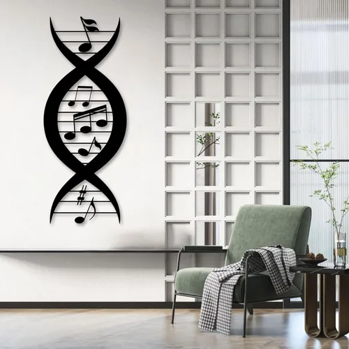 Tawinone Notas musicales para colgar en la pared, notas musicales de metal para pared, notas musicales, decoración de pared, decoración de letrero