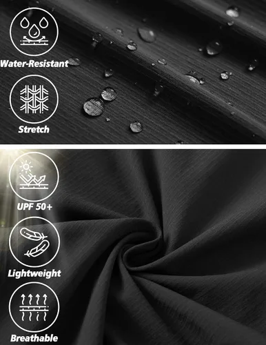 Miniatura 52 de Pantalones de senderismo para hombre, ligeros, resistentes al agua, de secado rápido, pesca, viajes, campamento, al aire libre, transpirables