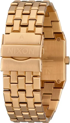 Miniatura 3 de Nixon Ticket A1262502-00 Reloj de acero inoxidable con esfera dorada de 1.339 in para mujer, Acetato azulnegro