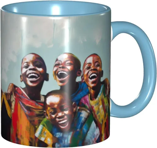 Miniatura 31 de Taza de café, taza de té para mujeres y niñas, taza de diseño único, perfecta para regalos, mujeres afroamericanas afro