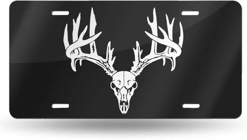 Miniatura 13 de Placa de matrícula delantera de aluminio con bandera estadounidense de águila calva, placas de matrícula decorativas, divertida placa de metal