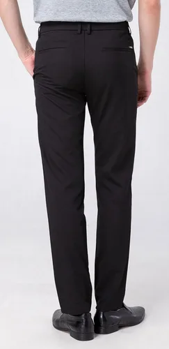 Miniatura 2 de Plaid&Plain - Pantalones de vestir para hombre, corte delgado, elásticos