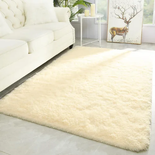Miniatura 38 de Merelax Alfombra Moderna Suave y Esponjosa Shaggy para Dormitorio Sala de Estar Decoración de Sillas Pequeñas Alfombras Tapetes para Pies Piso, Verde