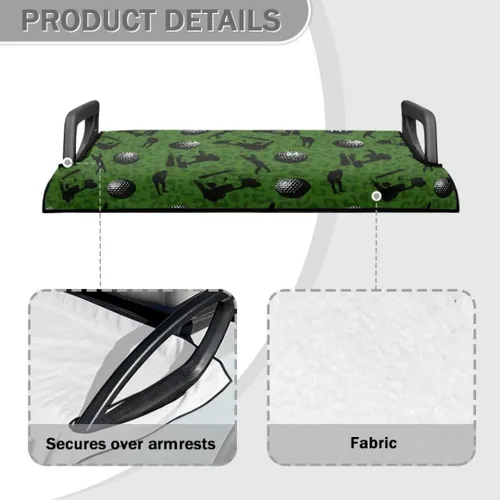 Miniatura 4 de Yewattles Universal personalizado carrito de golf cubierta de asiento de verano al aire libre Anti-caliente Club Coche Coche Manta Green Lawn Golf
