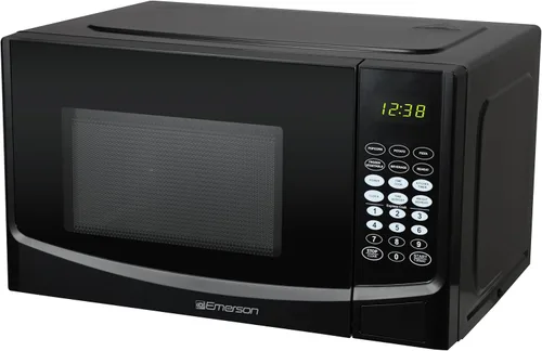 Miniatura 2 de Emerson MW9255B Horno microondas para encimera, 6 ajustes preprogramados, plato giratorio de vidrio extraíble y bloqueo de seguridad para niños, 0.9