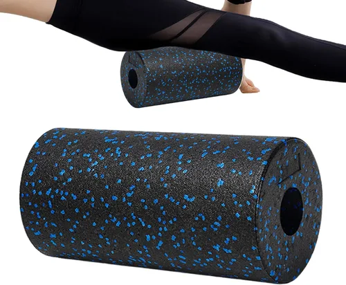 Miniatura 7 de Rodillo de espuma – Masajeador de tejido profundo, relajante muscular de alta densidad, herramienta de recuperación de fitness para espalda, Negro