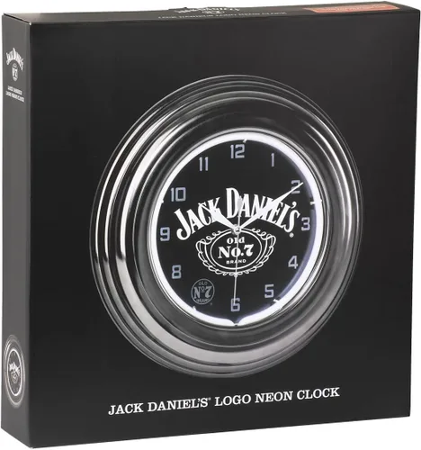 Miniatura 6 de Jack Daniel's Whiskey Logo - Old Number 7 - Reloj de pared con barra de neón individual