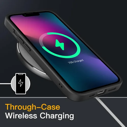 Miniatura 6 de JETech Funda mate para iPhone 13 de 6.1 pulgadas, a prueba de golpes, protección contra caídas de grado militar, cubierta trasera translúcida