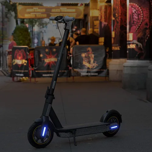 Miniatura 7 de TOMALL Adhesivos reflectantes de noche autoadhesivos, tira de advertencia impermeable compatible con Ninebot Max G30, accesorios de decoración