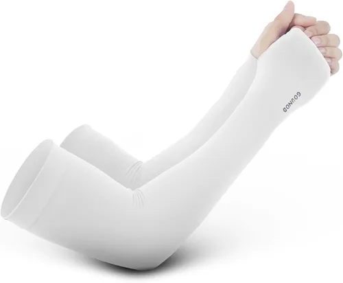 GOUNOD Mangas de enfriamiento con protección solar para los brazos con orificios para el pulgar, jardinería, deportes al aire libre, entrenamiento,