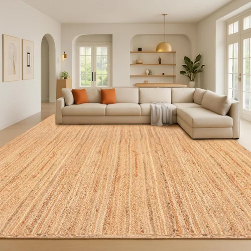 Miniatura 18 de Hausattire Alfombra Trenzada Bohemia de 2'x3' - Multicolor, Alfombras Pequeñas de Yute y Algodón Estilo Granja para Entrada, Sala