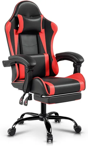 Auto Dynasty Silla para videojuegos ergonómica, silla de oficina de respaldo alto con soporte lumbar ajustable, apoyabrazos articulado, apoyacabezas