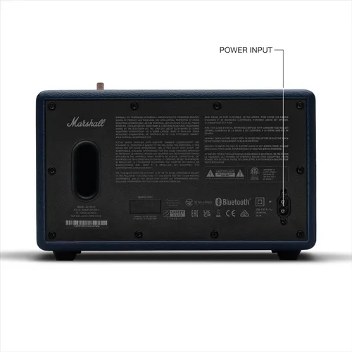 Miniatura 7 de Altavoz Marshall Acton III Bluetooth para el hogar - Sonido estéreo fuerte con controles de graves y agudos Alimentado por enchufe Entrada Azul